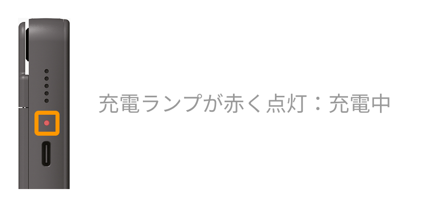 02 Airペイ ポイント タッチパネル式カードリーダー 充電ランプ